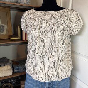 Max Edition Polka Dot Organza Top - Size M